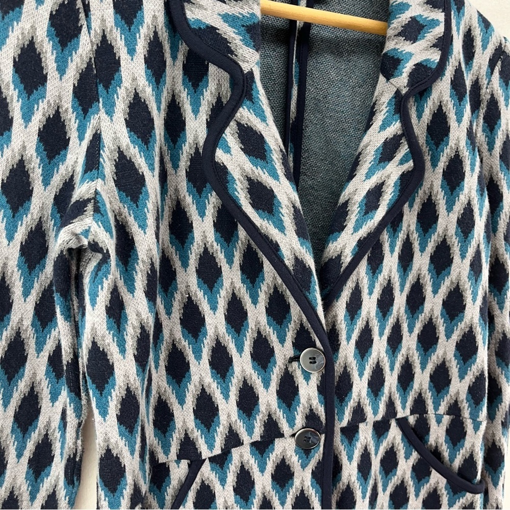 Pendleton Cotton Cardigan Blazer Jacket Gray & Na… - image 5